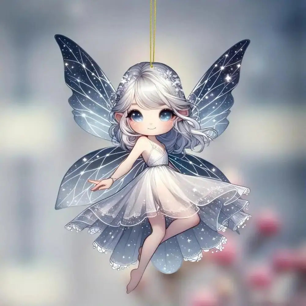 Attrape-Soleil Fée des Fleurs - Décoration Fenêtre Vitrail Acrylique