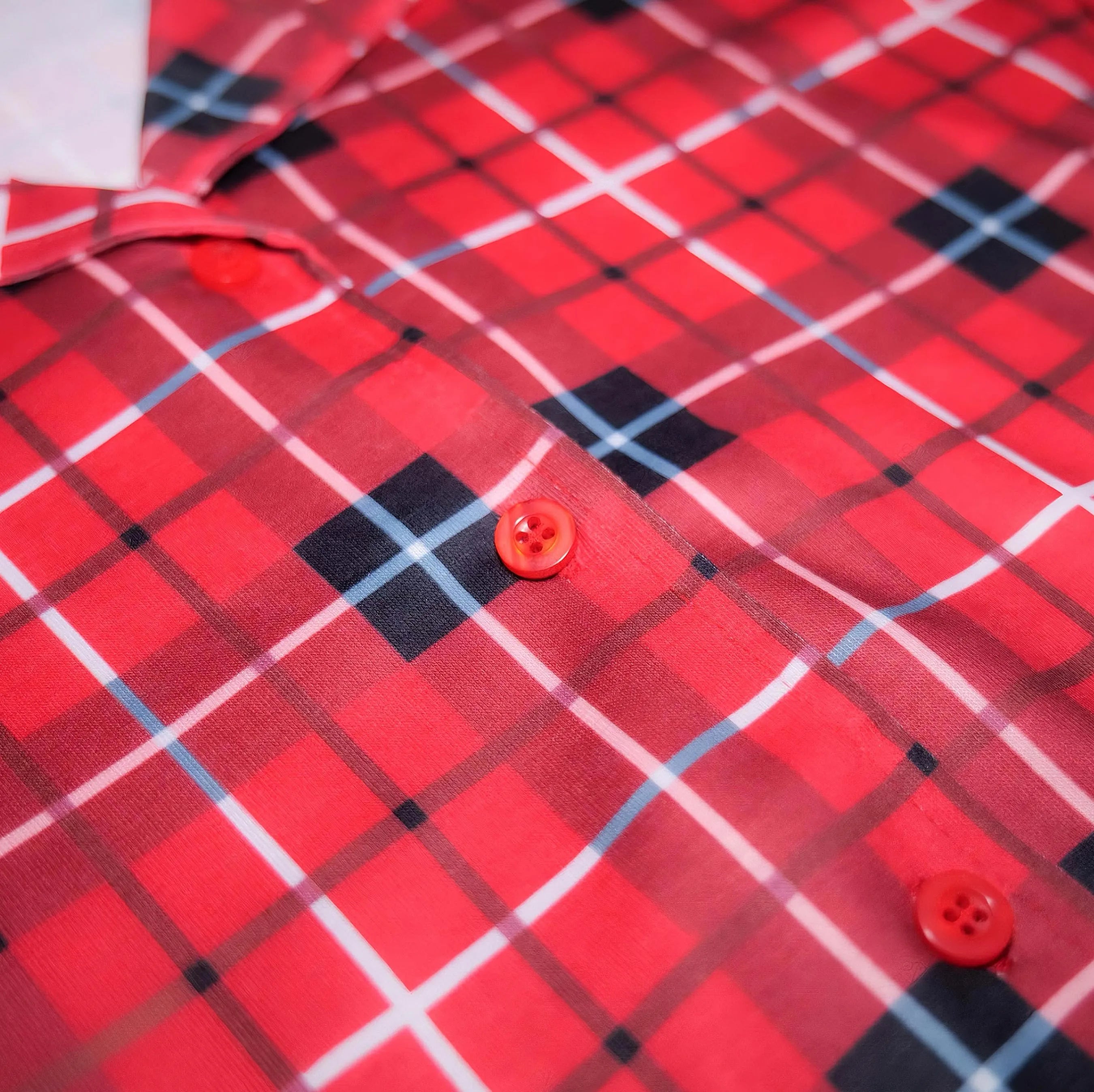 Ensemble pyjama de Noël à carreaux rouges - 2 pièces - Pour toute la famille