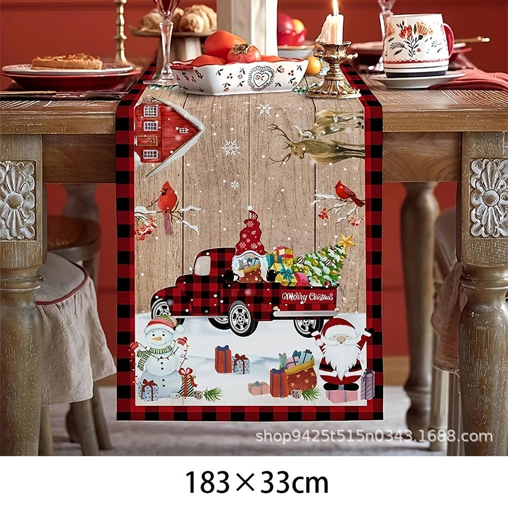 Chemin de Table de Noël 2025 - Décoration Table Festive pour Fête