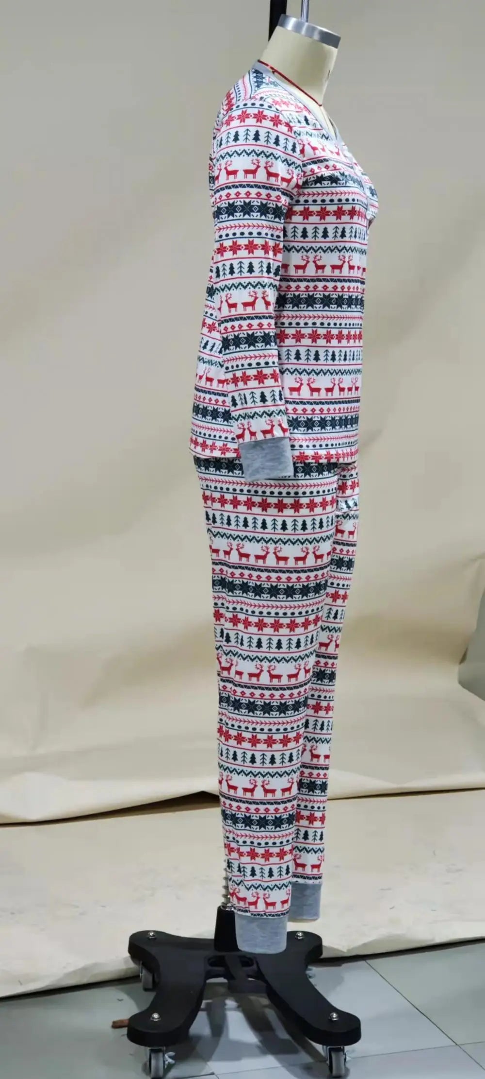 Pyjama de Noël Familial Renne et Sapin - Ensemble Assorti Parents et Enfants