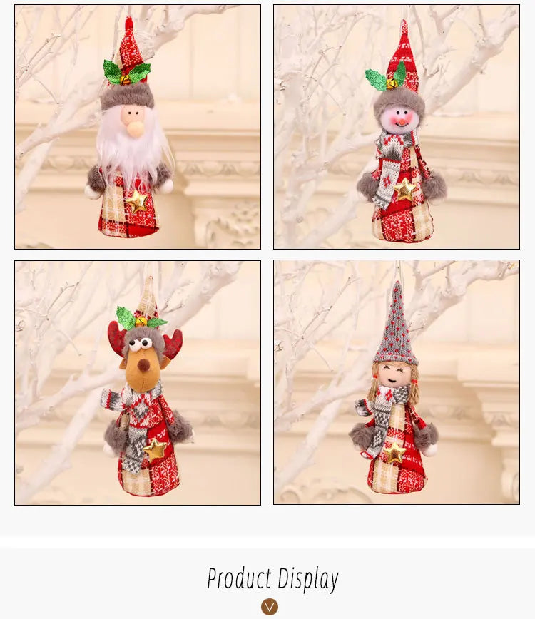 Ornements Étoile Rouge pour Sapin de Noël - Pendentif Décoratif Festif