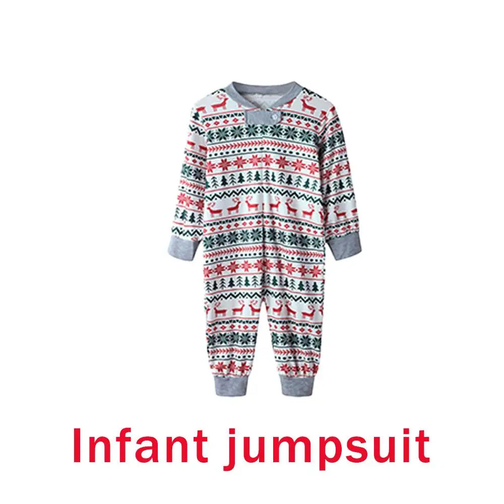 Pyjama de Noël Familial Renne et Sapin - Ensemble Assorti Parents et Enfants