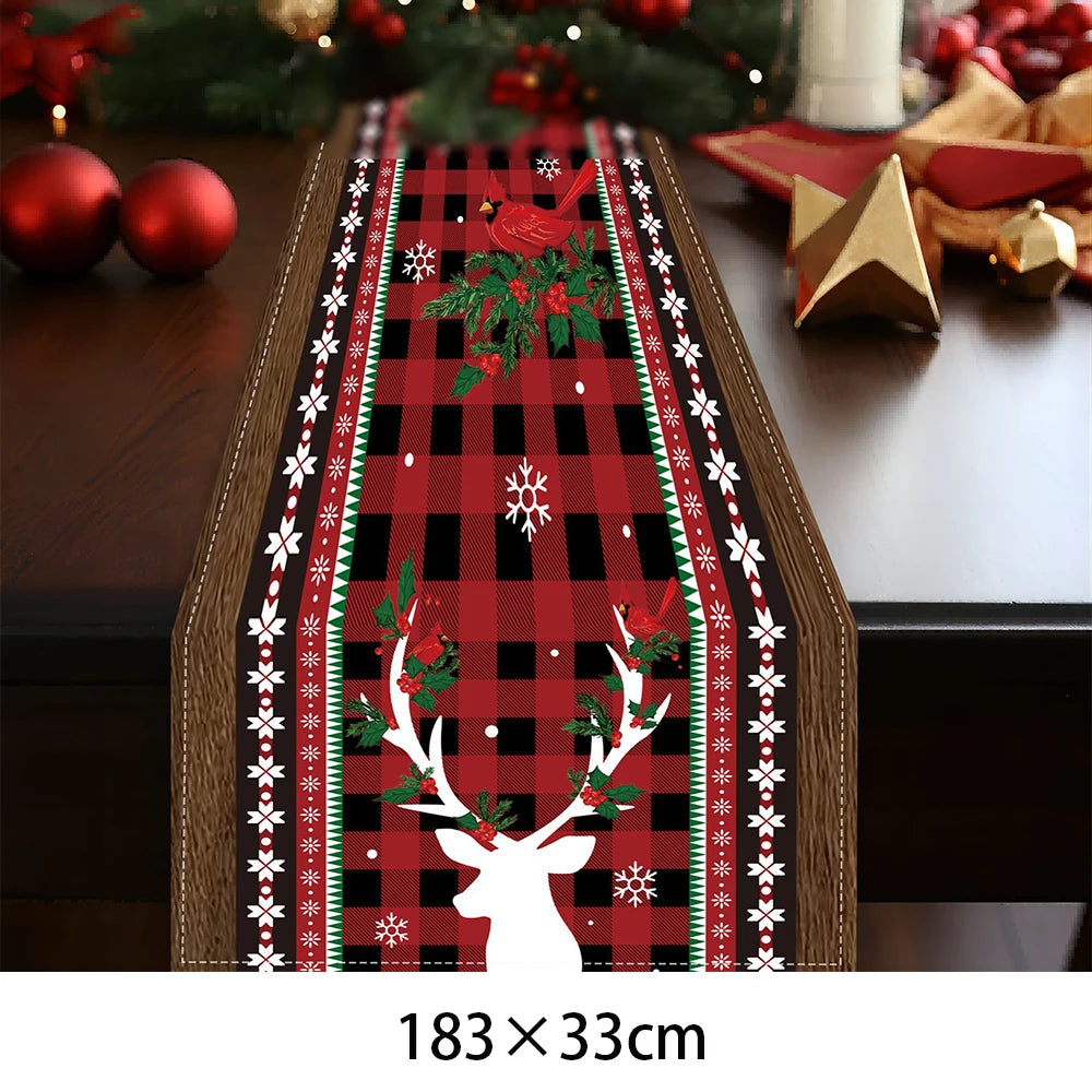 Chemin de Table de Noël 2025 - Décoration Table Festive pour Fête