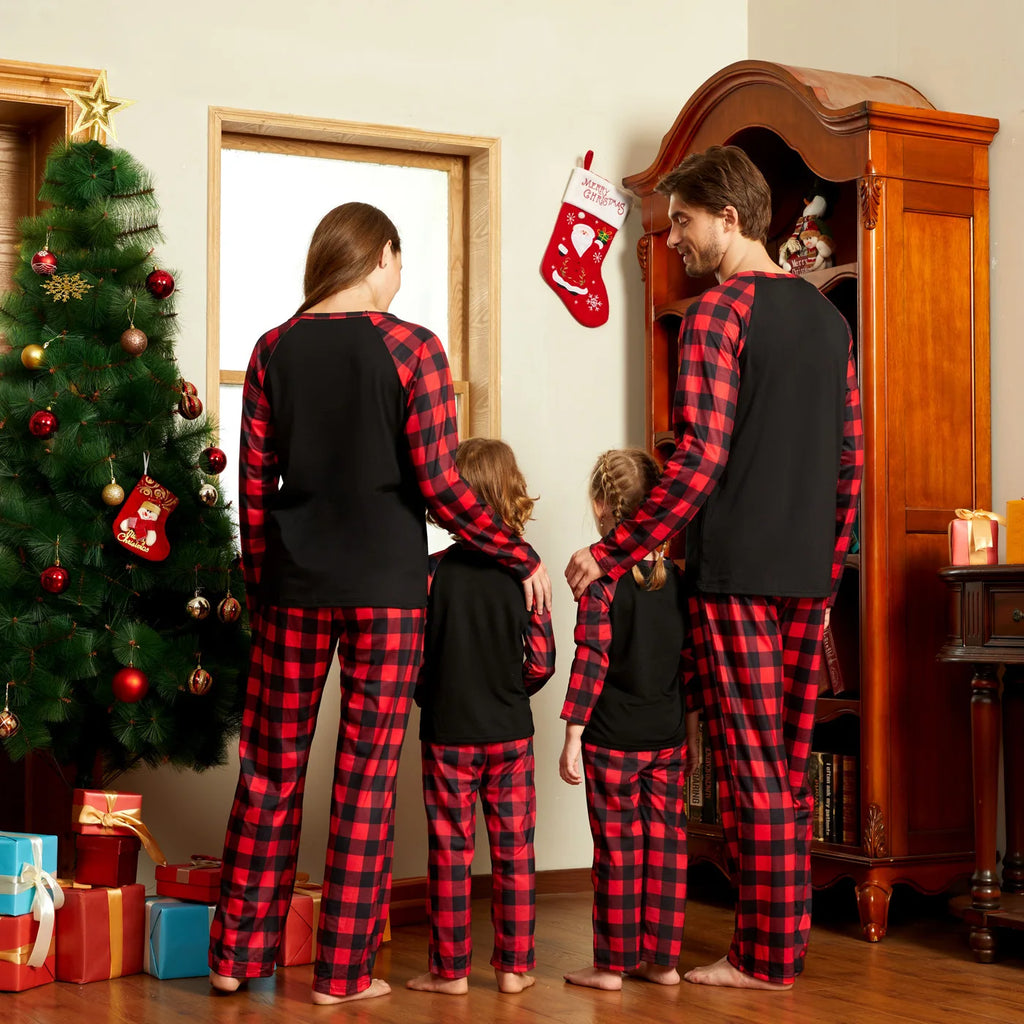 Pyjama de Noël Familial Père Noël - Ensemble Assorti Femme Homme Enfant