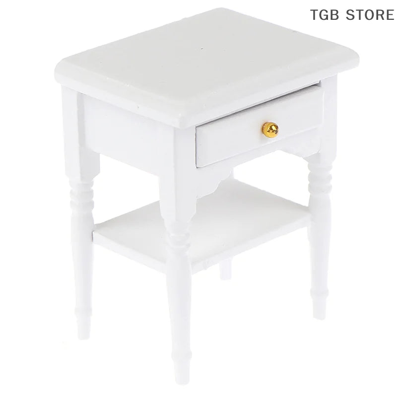 1Pc 1:12 Dollhouse Miniature Furniture Bedside Cupboard Doll House Room Decor